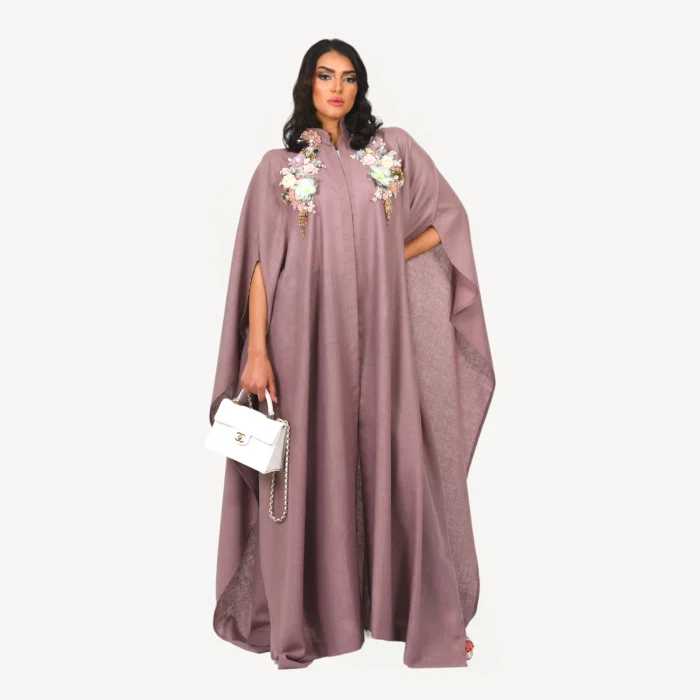 Kimono Rania Mautassi aubergine pâle
