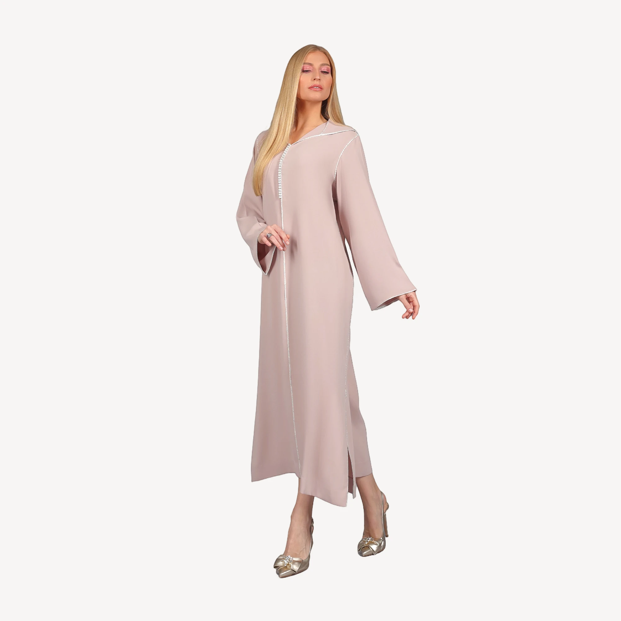Djellaba-Ghala-Mautassin-Rose-nude.webp